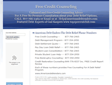 Tablet Screenshot of freecreditcounselingblog.com